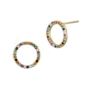 Jaimie Nicole Over the Rainbow | Circle Earrings